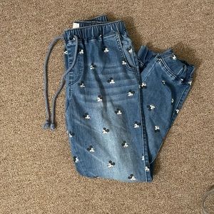 Mickey Mouse Disney denim joggers